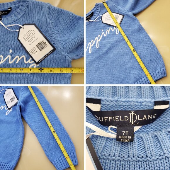 NWT Duffield Lane Kids Heirloom Cotton Casual Crew Neck Epping Sweater - Picture 11 of 16